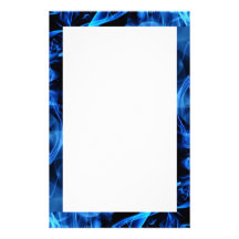 Blue Abstract Stationery Design