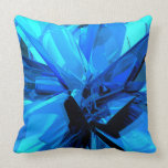 Blue Abstract Throw Pillows