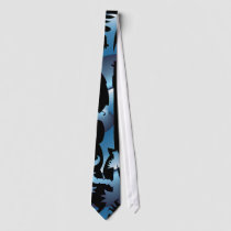 Blue Abstract Tie