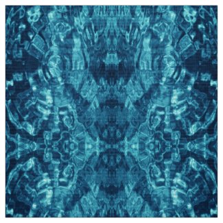 Blue Abstract Water Photo Fabric