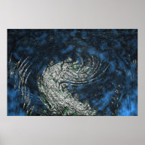 Blue Abstraction. posters