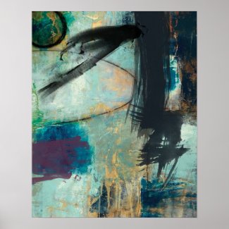 blue Abstraction print