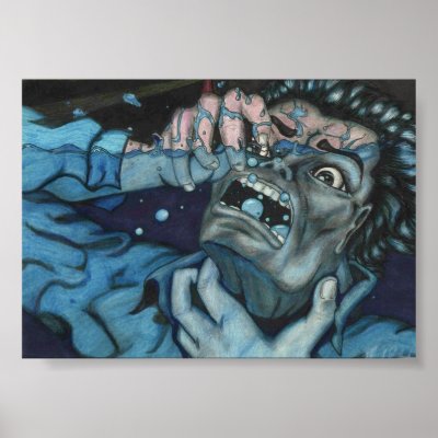 Blue Abyss Print by marlonmccain