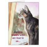 Blue Abyssinian "Faithful Friends" Christmas Card