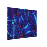 Blue Acara Stretched Canvas Print