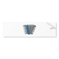 blue accordian bumper stickers