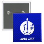 Blue Acoustic Guitar Pins