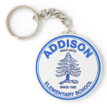 Blue Addison Keychain