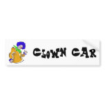 Blue afro clown bumper stickers