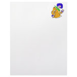 Blue afro clown letterhead