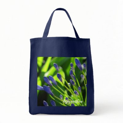Blue Agapanthus Buds Bag by ggbythebay