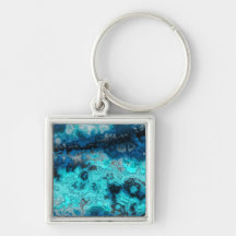 Blue Agate Keychain