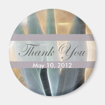 Blue Agave 1 Glow Thank You Fridge Magnets