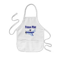 Blue Airplane Future Pilot Aprons