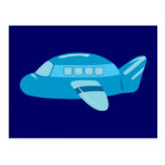 Blue Airplane Postcard