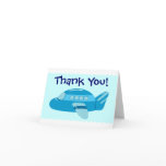 Blue Airplane Thank You Cards