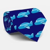 Blue Airplane Neckwear