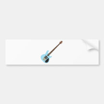 Blue Alembic Bass Guitar Bumper Stickers