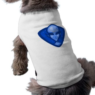 Blue Alien Logo petshirt