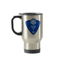 Blue Alien Logo Coffee Mugs