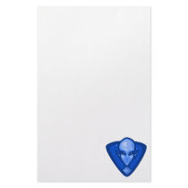 Blue Alien Logo Stationery Design