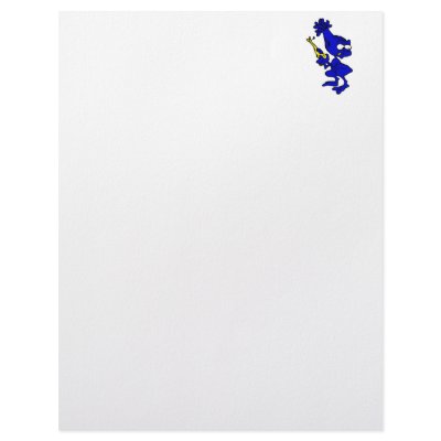 Blue Alien with toy gun! Letterhead Design by alien_nation