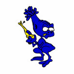 Blue Alien with toy gun! Acrylic Cut Outs