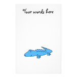 Blue alligator customized stationery