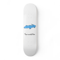 Blue alligator skate board decks