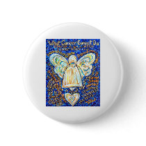 Blue &amp; Gold Cancer Angel - Large buttons