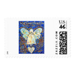 Blue &amp; Gold Cancer Angel - Large stamps
