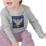 Blue &amp; Gold Cancer Angel - Large t-shirts
