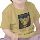 Blue &amp; Gold Cancer Angel - Large t-shirts