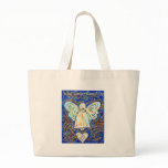 Blue &amp; Gold Cancer Angel - Large bags