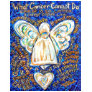 Blue &amp; Gold Cancer Angel - Large