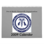 Blue&amp;amp;White Logo, Pet-A-Medic N... - Customized Wall Calendar