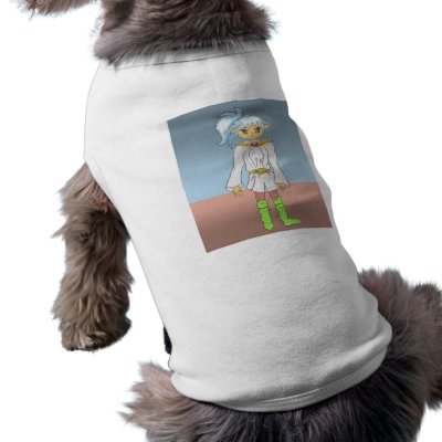 Blue, an Anime Art Gallery Character Dog Tee by amberdawn7