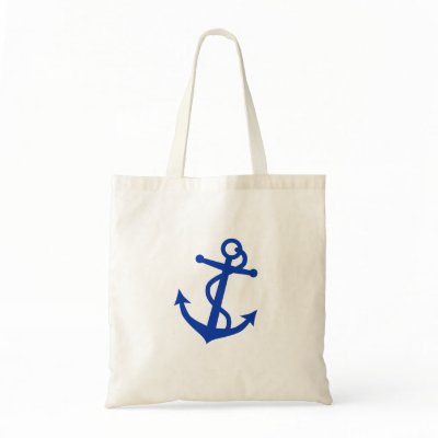 Blue Anchor Canvas Bags by NJSize7