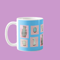 Blue Ancient Egyptian Amulets Mug.