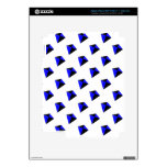 Blue and Black Diamond Kites Pattern Decal For iPad 3