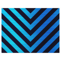 Blue and Black Downward Hazard Stripes Flyer
