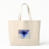 blue and black ink spot tote bags