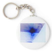 blue and black ink spot keychain