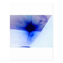blue and black ink spot postcards