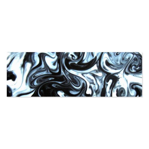 Blue and Black Ink swirl business card