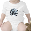 Blue and Black Ink Swirl t-shirts by ciararachel Blue and Black Ink Swirl t-shirts