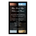 Blue and Black Luxury Spa Resort Theme Business Card Templates