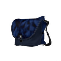 Blue and Black Mottled Courier Bag