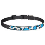 Blue and Black Polka Dots Dog Collar
