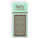 Blue and Brown - Baby Shower Invitation